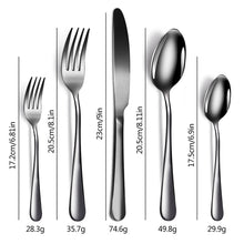 Load image into Gallery viewer, Stainless Steel Tableware Set 5-Piece Western Food Knife, Fork and Spoon 20-Piece Set Gift Set
