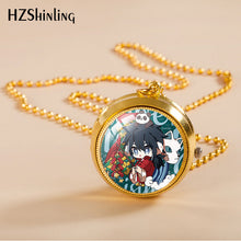 Load image into Gallery viewer, Rotating Pocket Watch Pocket Watch Male and Female Students Ornament Two-Dimensional Animation Necklace Pocket Watch
