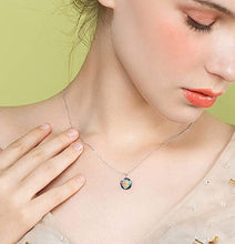 Load image into Gallery viewer, Round Crystal Mushroom Necklace Snail Pendant Necklace Jewelry Gift
