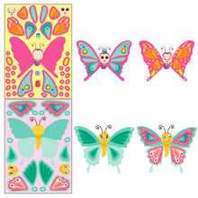 Load image into Gallery viewer, 6 Sheets/Pack Decorative Butterfly Face Changing Stickers Children Butterfly DIY Puzzle Stickers
