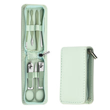 Load image into Gallery viewer, Stainless Steel Nail Clippers Manicure Set Nail Art Pedicure Scissors Tool Zipper 22 Pcs Set Fingernail Maintenance Kit
