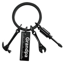 Load image into Gallery viewer, Stainless Steel Key Ring Hammer Screwdriver Wrench Tool Creative Gift
