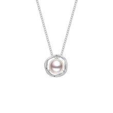 Load image into Gallery viewer, S925 Silver French Style Vintage Pearl Necklace Female Ins Style Geometric round Clavicle Chain
