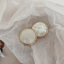 Load image into Gallery viewer, 5pcs/Set Clothing Accessories Accessories round Metal Button Gold and Silver Edge Imitation Shell Sweater Coat Button

