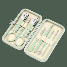 Load image into Gallery viewer, Nail Public Lift Matcha Green 7-Piece Manicure Nail Beauty Tool Set Cross-Border Nail Scissors 7-Piece Set Nail Clippers Full Set
