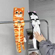 Load image into Gallery viewer, Creative Realistic Cat Hanging Hand Towel
