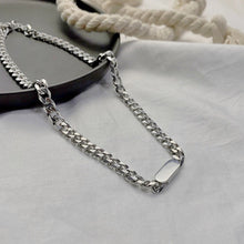 Load image into Gallery viewer, INS Fashion   Hip Hop Necklace Fashion Men and Women Short Necklace Titanium Steel Metal Personality Simple Clavicle Chain
