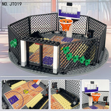 Load image into Gallery viewer, Jt019 Street Community Basketball Court Small Particle Building Blocks Scene round Field Building Children's Assembled Toys
