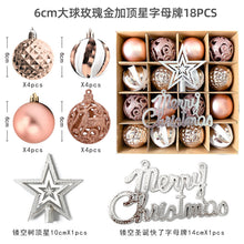 Load image into Gallery viewer, Christmas decoration 6cm electroplated ball plastic ball special-shaped painted Christmas ball gift Christmas tree pendant

