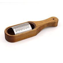 Load image into Gallery viewer, Stainless Steel Cheese Grater Wooden Grater Cheese Grater Silk Box Grater Kitchen Tools Shredding Machine Cheese Tools
