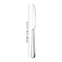 Load image into Gallery viewer, Baike Steak Knife Thick 081 Series Stainless Steel Western Food Knife, Fork and Spoon Suit Dessert Fork Spoon
