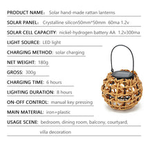 Load image into Gallery viewer, Outdoor Vine Woven Lamp Energy-Saving LED Waterproof Solar Garden Lamp
