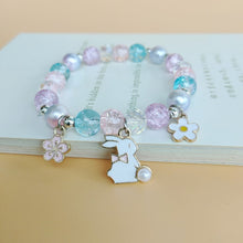 Load image into Gallery viewer, Cute Cartoon My Melody Children's Beaded Crystal Female Couple Student Girlfriends Gift Color Bracelet Accessories

