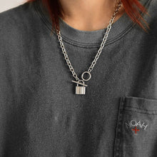 Load image into Gallery viewer, Titanium Steel Black Love Pendant Necklace Jewelry Pendant Set Decorative Jewelry
