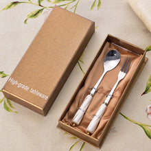 Load image into Gallery viewer, Stainless-Steel Knife and Fork Set Western Tableware Household Steak Knife, Fork and Spoon Gift Set
