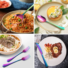 Load image into Gallery viewer, Stainless Steel Tableware 4 Main Pieces Gift Set 6-Person Gift Box Knife, Fork and Spoon 24-Piece Set
