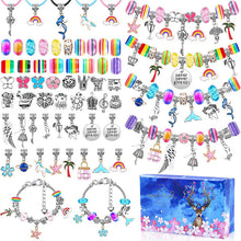 Load image into Gallery viewer, Cherry Blossom Deer Crystal Children's Combination Bracelet DIY Handmade Exquisite Gift Set Bracelet Female
