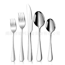 Load image into Gallery viewer, Stainless Steel Tableware Silverware Set for 8 People 40-Piece Set Knife, Fork and Spoon Dishwasher
