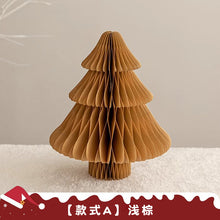 Load image into Gallery viewer, Christmas tree ornament paper folding handmade DIY desktop mini Christmas tree
