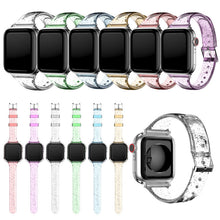 Load image into Gallery viewer, Silicone TPU transparent watchband for Apple and Samsung watches
