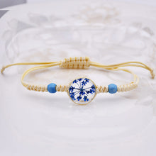 Load image into Gallery viewer, Dried Petal Braided Rope Bracelet Female Stretch Japanese and Korean Girlfriends Carrying Strap Children

