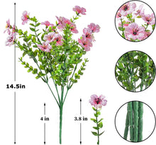 Load image into Gallery viewer, Artificial Flowers Violet Seven-Fork Spring Grass Flower Suitable for Indoor and Outdoor Simulation Green Plant Bouquet
