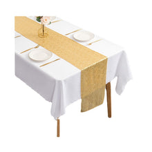 Load image into Gallery viewer, 2pcs Sequin Table Flag Wedding Ceremony Layout Tablecloth Table Runner Christmas Decoration Polyester Square Glitter Sequin
