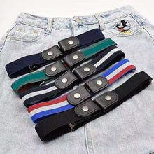 Load image into Gallery viewer, Pant Belt Seamless Lazy Belt Versatile Elastic Jeans Belt Decoration

