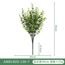 Load image into Gallery viewer, 10PCs Simulation Green Plant Handlebar Bundle Plastic Artificial Plant Wedding Outdoor Home Crafts
