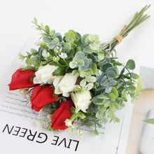 Load image into Gallery viewer, 12pcs/Set Simulation Bridal Bouquet Wedding Bouquet Hydrangea Fake Flower Furnishings Decorative Simulation Flower
