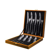 Load image into Gallery viewer, Stainless Steel Tableware Four Main Pieces Foreign Trade Gift Set Western Food Knife, Fork and Spoon
