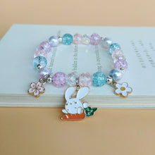 Load image into Gallery viewer, Cute Cartoon My Melody Children's Beaded Crystal Female Couple Student Girlfriends Gift Color Bracelet Accessories
