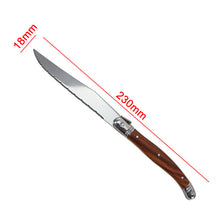 Load image into Gallery viewer, 3pcs/Set 4pcs/Set Wood Grain Stainless Steel Tableware Knife, Fork and Spoon Daily Household Tableware Suit
