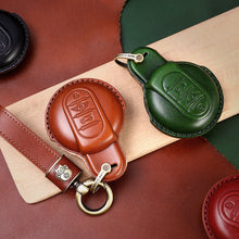 Load image into Gallery viewer, Mini Car Key Sleeve Cooper Mini Key Shell Women's  Handmade Genuine Leather Bag Buckle
