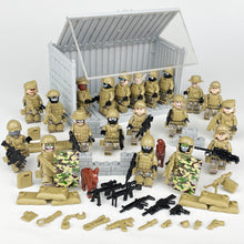 Load image into Gallery viewer, Package Container Equipment Special Police Doll Toy Small Particle Military Doll Children Assembling Building Blocks Toy
