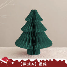 Load image into Gallery viewer, Christmas tree ornament paper folding handmade DIY desktop mini Christmas tree
