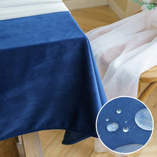 Load image into Gallery viewer, Solid Color Western Restaurant Tablecloth Rectangular Waterproof Soft Tablecloth Simple Fabric Conference Tablecloth
