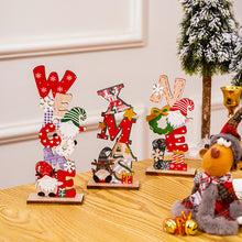 Load image into Gallery viewer, 3pcs/Set Mini Christmas Decoration Wooden Faceless Old Man Painted Letters DIY Ornaments Christmas Ornament
