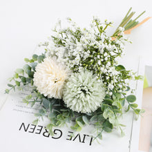 Load image into Gallery viewer, 12pcs/Set Simulation Bridal Bouquet Wedding Bouquet Hydrangea Fake Flower Furnishings Decorative Simulation Flower

