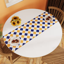 Load image into Gallery viewer, White Simple Table Mat Waterproof Oil-Proof round Leather Tablecloth Household PVC Leather round Tablecloth
