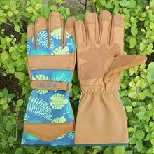 Load image into Gallery viewer, Womens Gardening Gloves with Grain Leather for Yard Work,Rose Pruning and Daily Work Perfect Fitting for Women,Long
