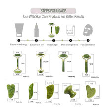 Load image into Gallery viewer, OUGEDA Natural Jade Roller Gua Sha Scraper Facial Skin Care Beauty Health Massage Tools Facial Slim Lift Masssager for Face
