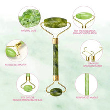 Load image into Gallery viewer, OUGEDA Natural Jade Roller Gua Sha Scraper Facial Skin Care Beauty Health Massage Tools Facial Slim Lift Masssager for Face
