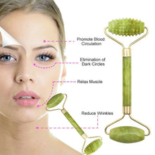 Load image into Gallery viewer, OUGEDA Natural Jade Roller Gua Sha Scraper Facial Skin Care Beauty Health Massage Tools Facial Slim Lift Masssager for Face

