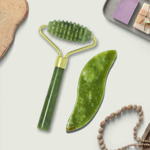 Load image into Gallery viewer, OUGEDA Natural Jade Roller Gua Sha Scraper Facial Skin Care Beauty Health Massage Tools Facial Slim Lift Masssager for Face
