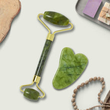 Load image into Gallery viewer, OUGEDA Natural Jade Roller Gua Sha Scraper Facial Skin Care Beauty Health Massage Tools Facial Slim Lift Masssager for Face
