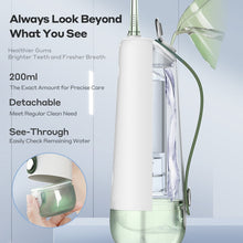 Load image into Gallery viewer, Portable Oral Irrigator Water Jet Flosser Smart Dental Whitening Irigator IPX7 Rechargeable Irygator Upgraded From W1 0ral irrigator
