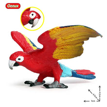 Load image into Gallery viewer, Oenux Classic Bird Animal Flamingos Parrot Sea Mew Peacock Owl Ostrich Model Solid PVC Action Figures Miniature Education Toy
