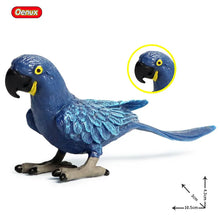 Load image into Gallery viewer, Oenux Classic Bird Animal Flamingos Parrot Sea Mew Peacock Owl Ostrich Model Solid PVC Action Figures Miniature Education Toy
