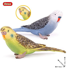 Load image into Gallery viewer, Oenux Classic Bird Animal Flamingos Parrot Sea Mew Peacock Owl Ostrich Model Solid PVC Action Figures Miniature Education Toy
